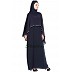 Cape abaya- Navy Blue/Grey Cape abaya- Navy Blue/Grey